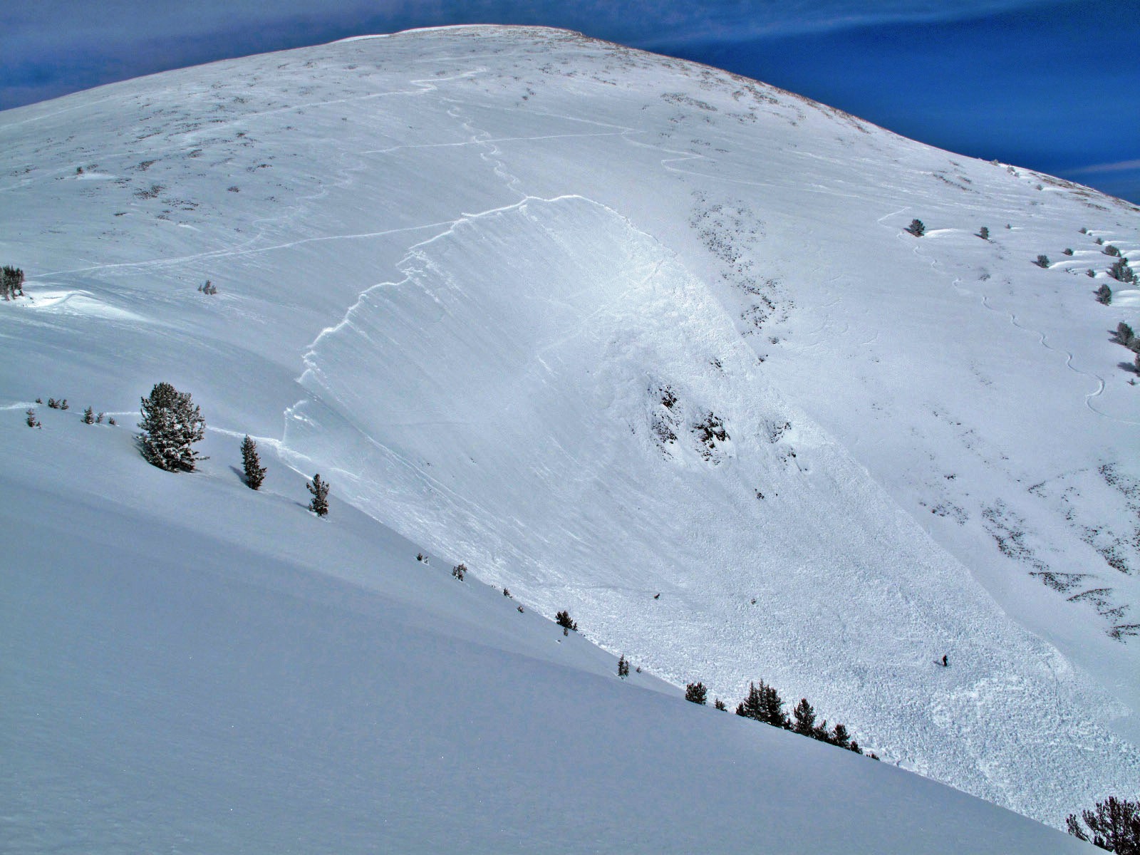 Human Triggered Avalanche, Wyoming Bowl 