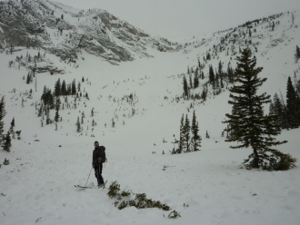 Avalanche Track Northern Bridgers 18 March 11